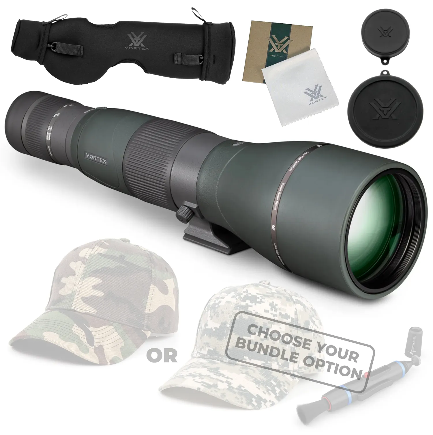 Vortex Optics Razor HD 27-60X85 Straight Spotting Scope (RS-85S)