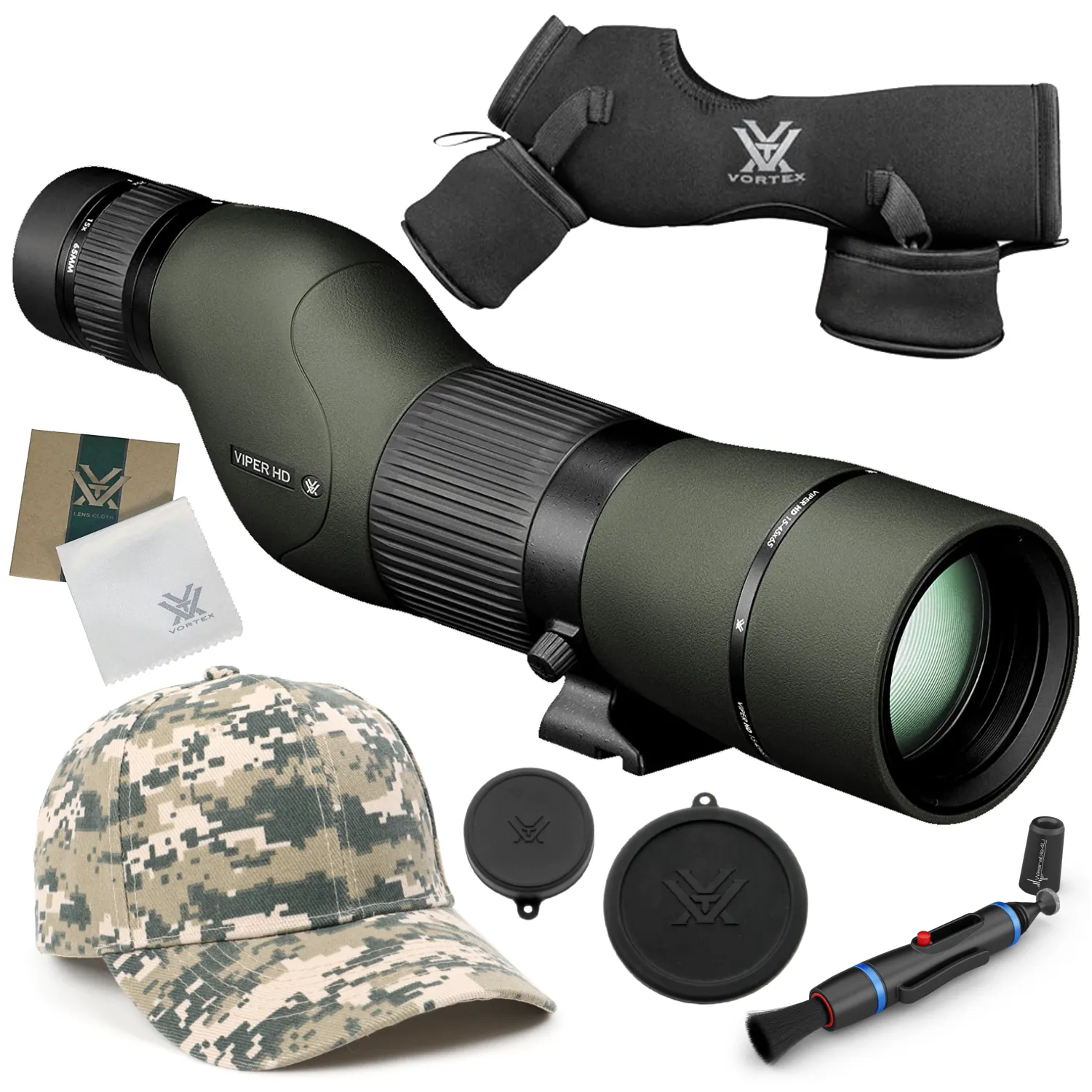 Vortex Optics Viper HD 15-45x65 Straight Spotting Scope (V501)