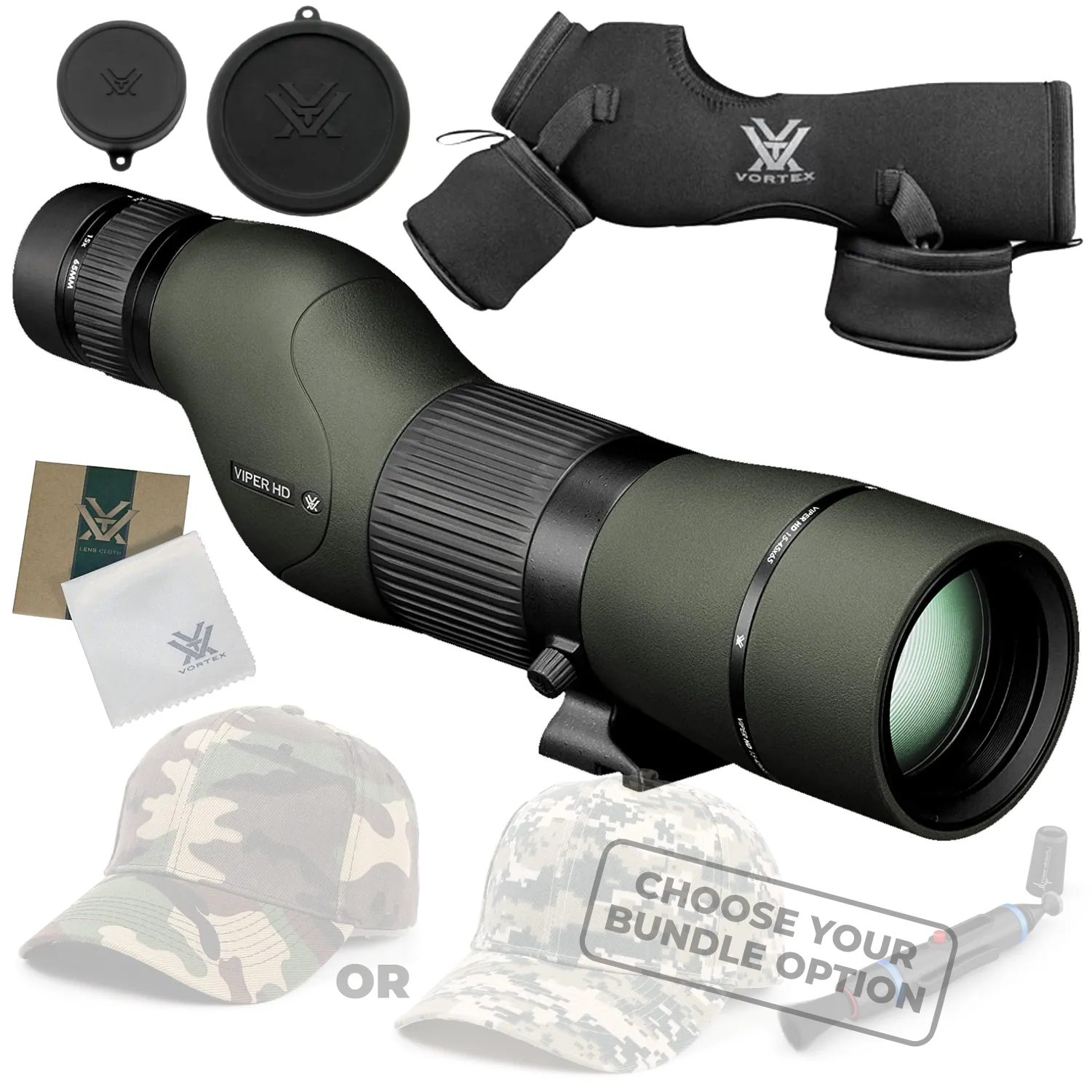 Vortex Optics Viper HD 15-45x65 Straight Spotting Scope (V501)