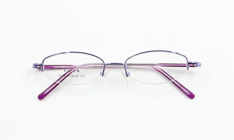 Women's Alloy Frame Semi Rim Eyeglasses 8102