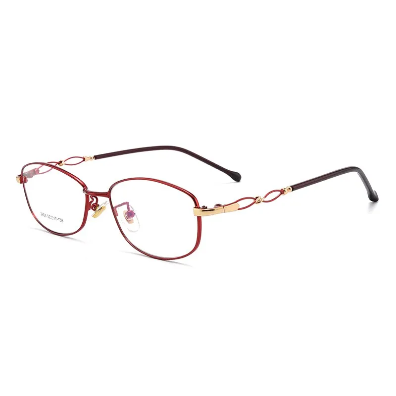 Women's Full Rim Alloy Frame Eyeglasses Sc2854