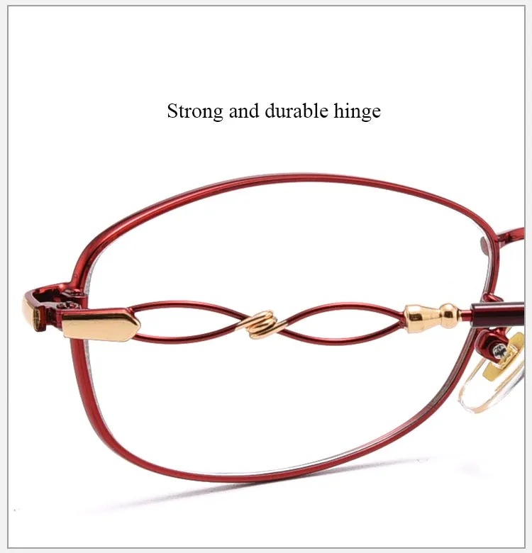 Women's Full Rim Alloy Frame Eyeglasses Sc2854