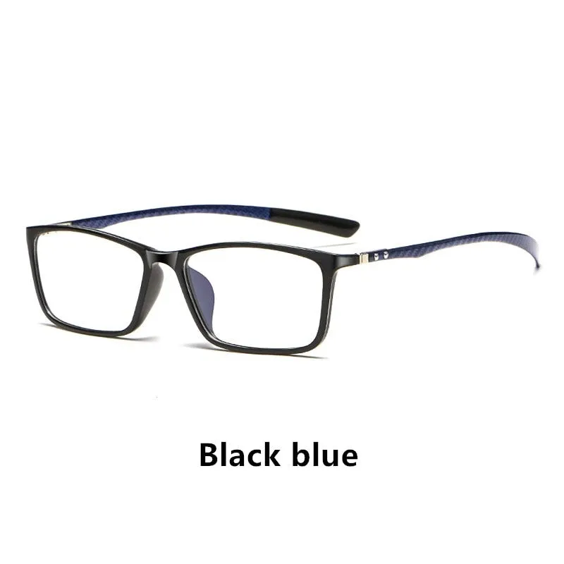 Yimaruili Men's Full Rim Carbon Fiber Frame Eyeglasses H0017