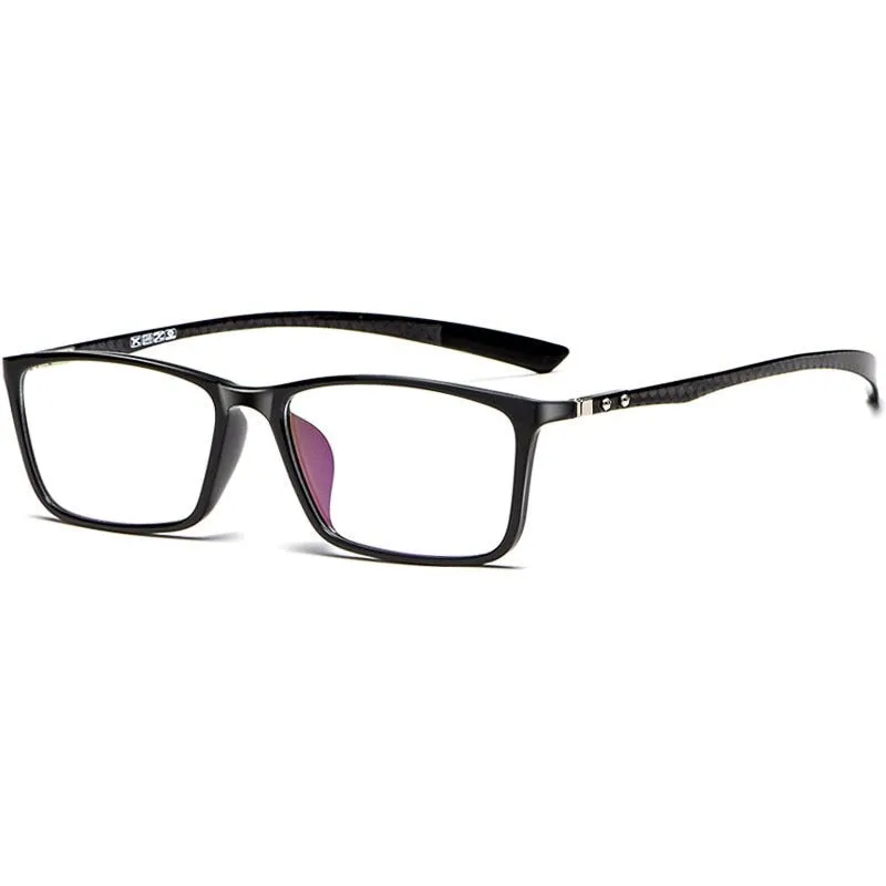 Yimaruili Men's Full Rim Carbon Fiber Frame Eyeglasses H0017