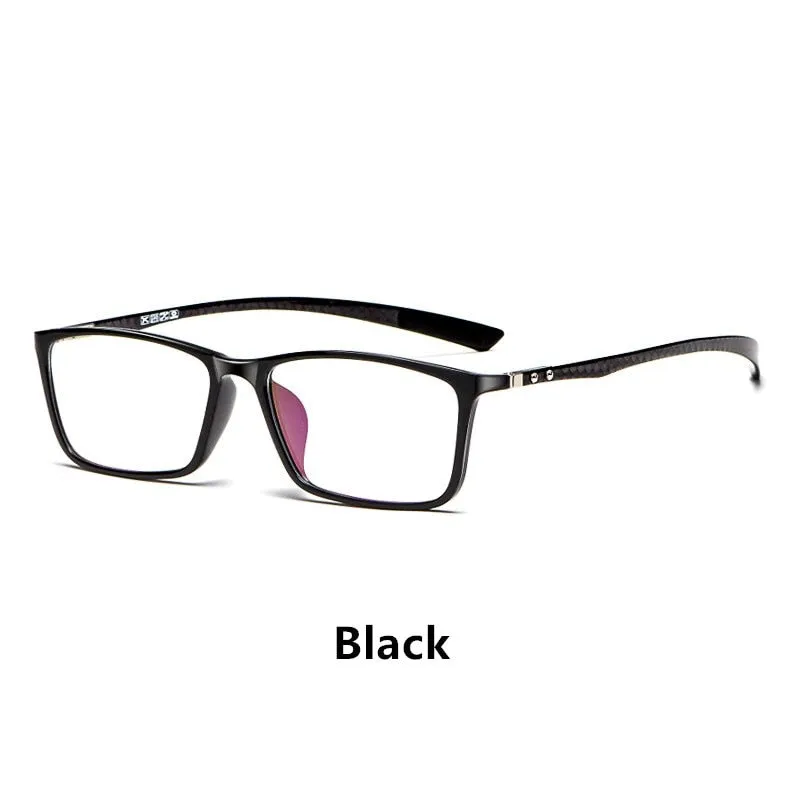 Yimaruili Men's Full Rim Carbon Fiber Frame Eyeglasses H0017