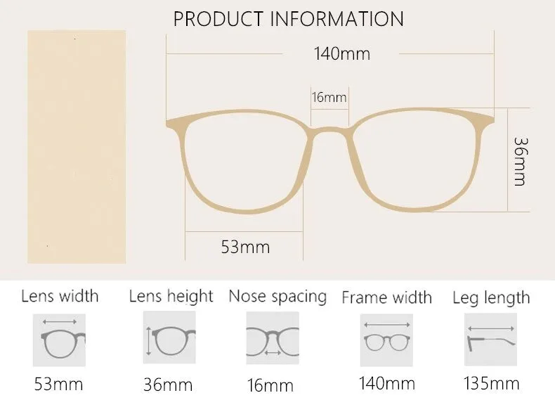 Yimaruili Unisex Full Rim Imitation Wood Grain Resin Frame Eyeglasses 98056