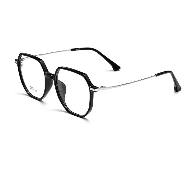 Yimaruili Unisex Full Rim Polygon Tr 90 Alloy Eyeglasses 16523b