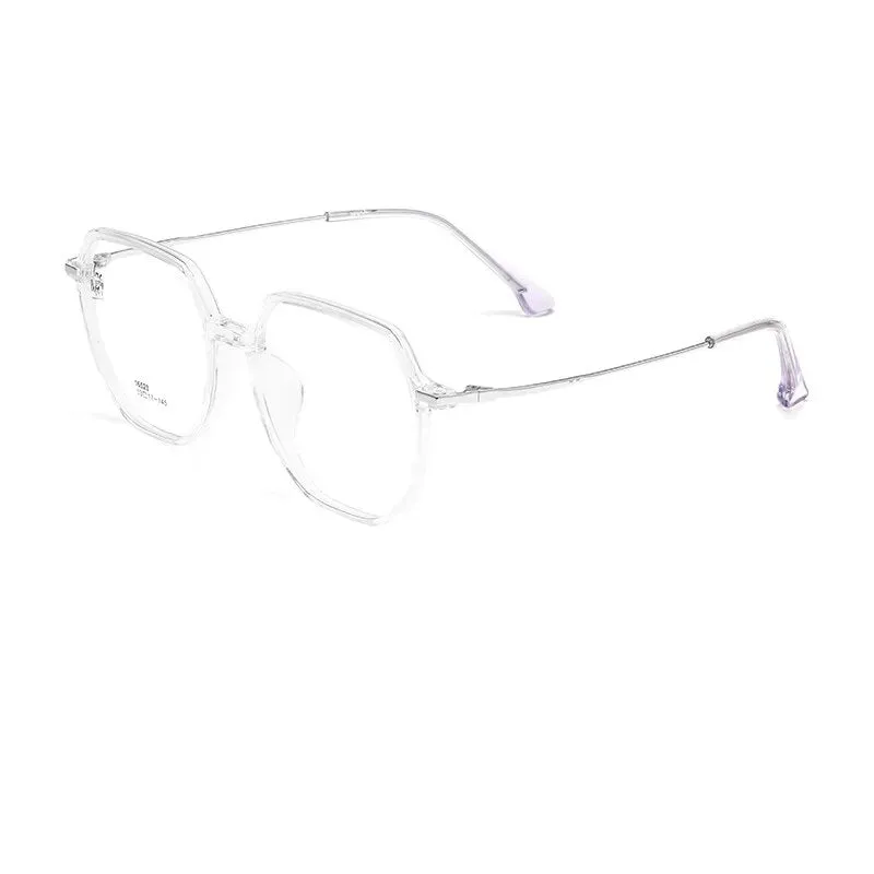 Yimaruili Unisex Full Rim Polygon Tr 90 Alloy Eyeglasses 16523b