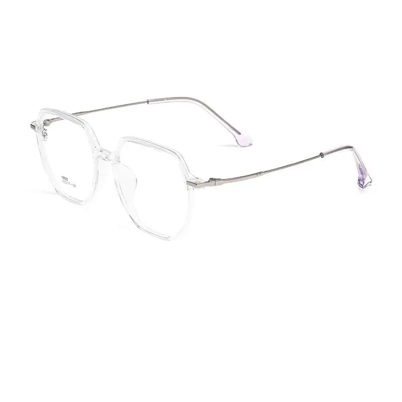 Yimaruili Unisex Full Rim Polygon Tr 90 Alloy Eyeglasses 16523b