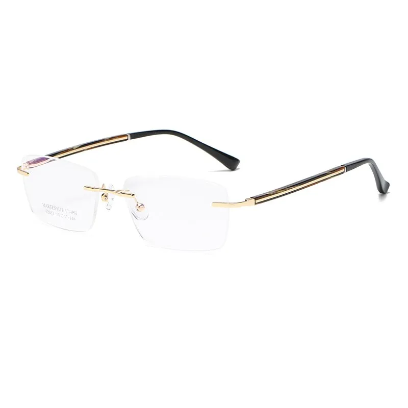 Zirosat 52033 Unisex Eyeglasses Square Rimless