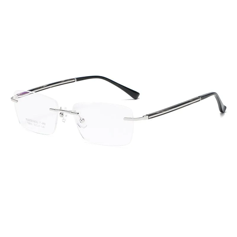 Zirosat 52033 Unisex Eyeglasses Square Rimless