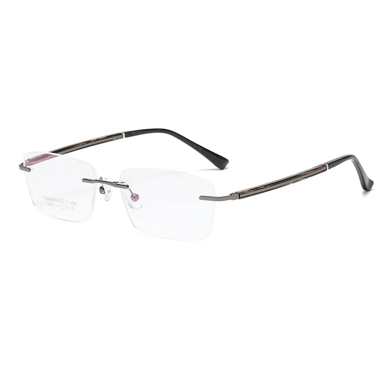 Zirosat 52033 Unisex Eyeglasses Square Rimless