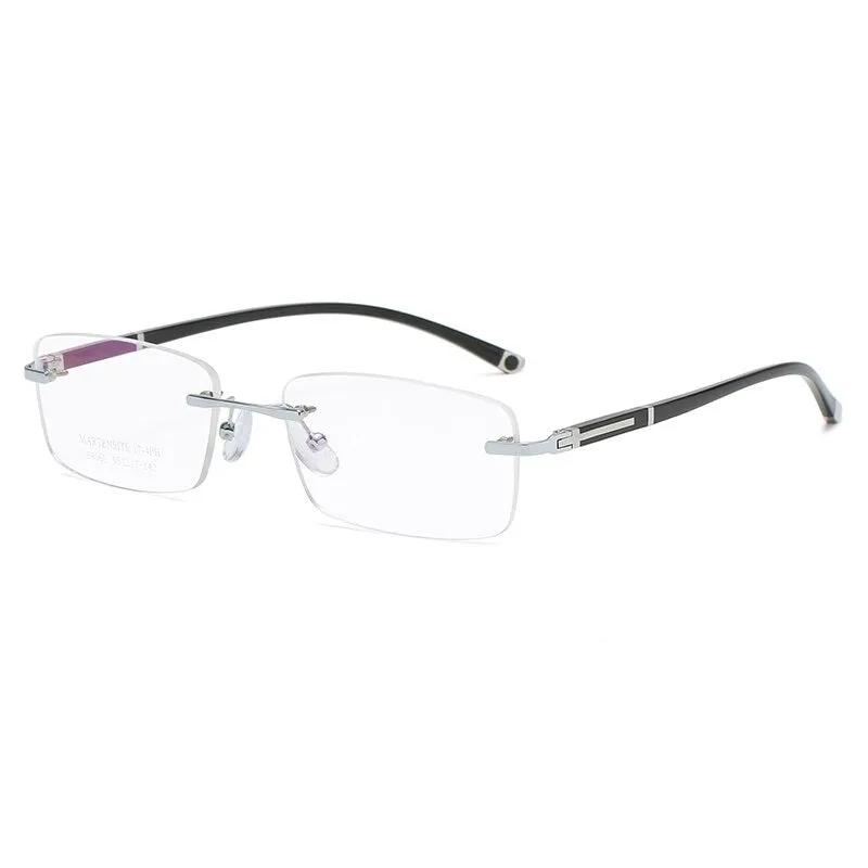 Zirosat 58065 Men's Eyeglasses Alloy Titanium Rimless