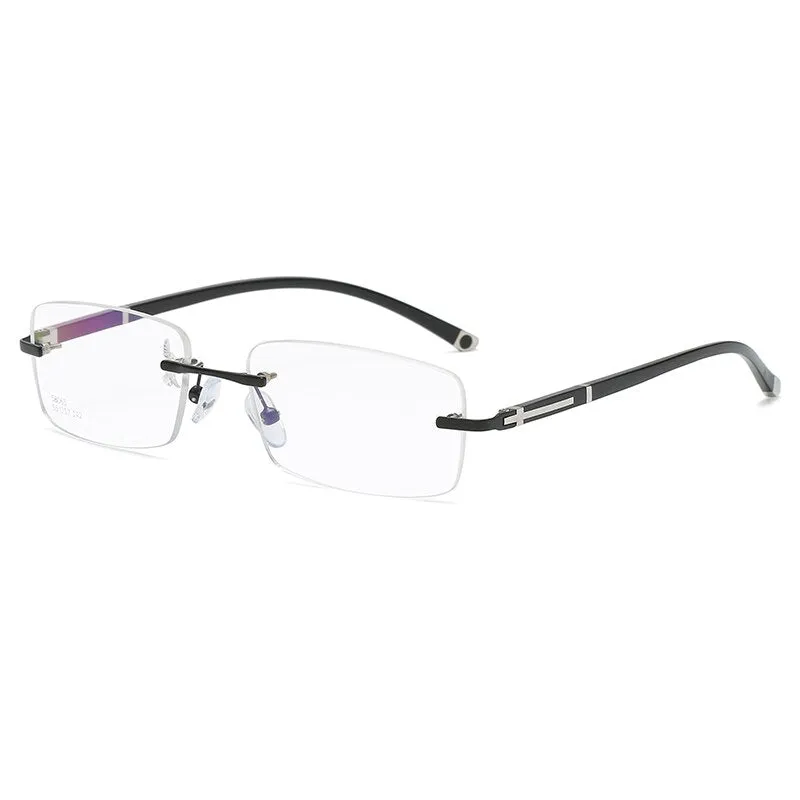 Zirosat 58065 Men's Eyeglasses Alloy Titanium Rimless