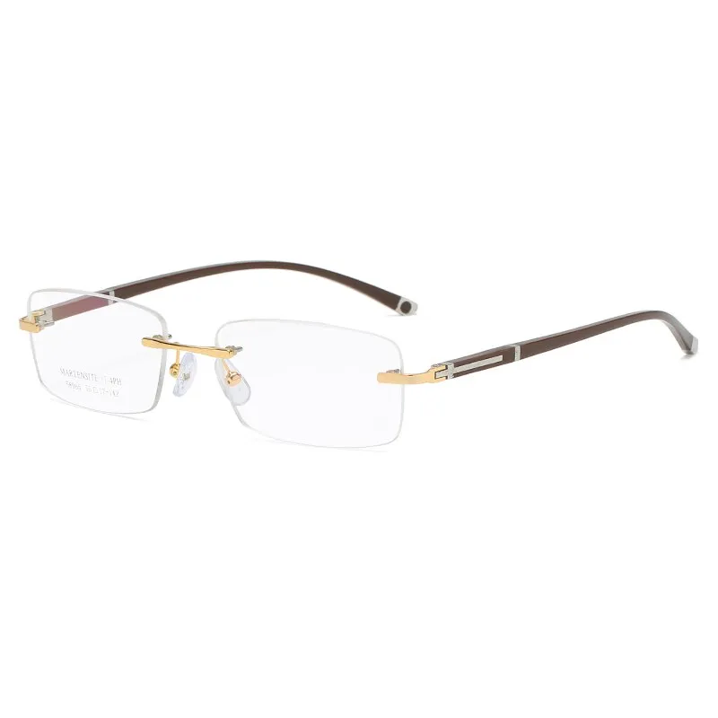 Zirosat 58065 Men's Eyeglasses Alloy Titanium Rimless