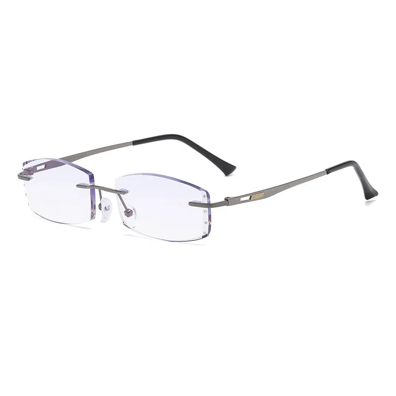 Zirosat 821W Women's Eyeglasses Titanium Rimless Diamond Trimmed