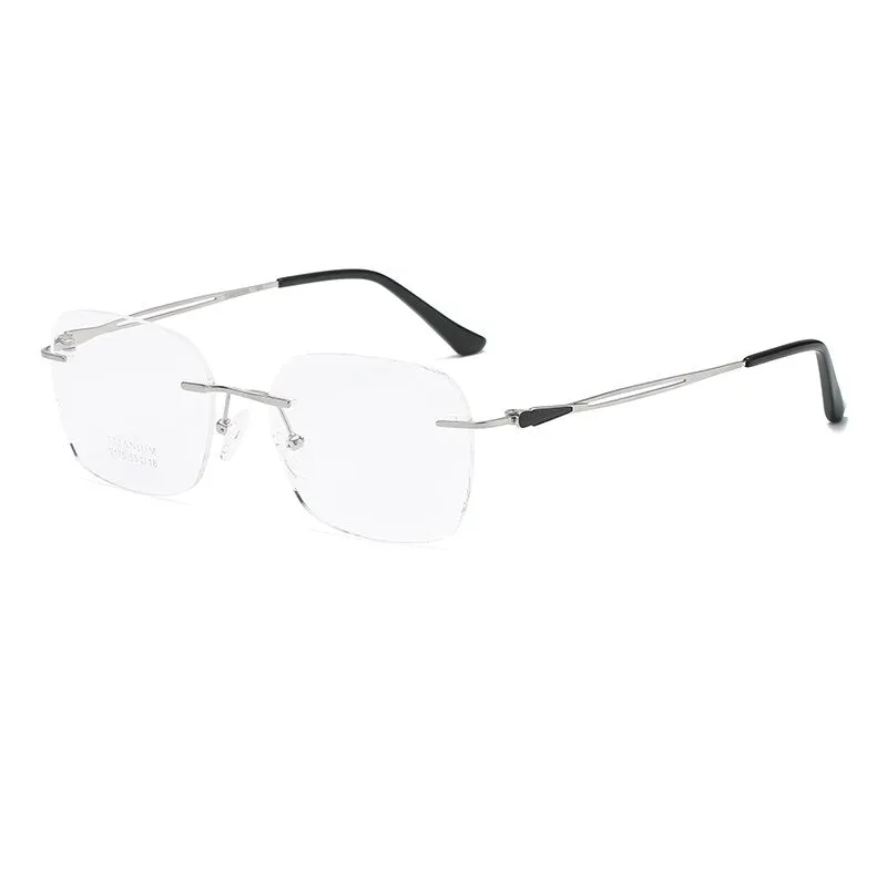 Zirosat 9175 Unisex Eyeglasses Pure Titanium Rimless