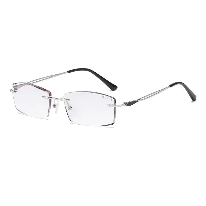 Zirosat 9175 Unisex Eyeglasses Pure Titanium Rimless