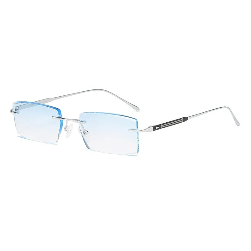 Zirosat 9183 Pure Titanium Rimless Unisex Eyeglasses