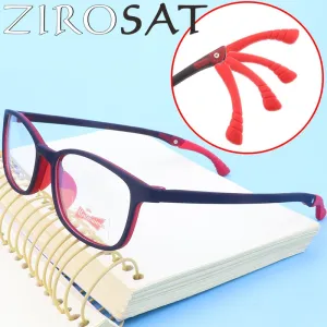 Zirosat Unisex Children's Full Rim Polygon Silicone Square 1690