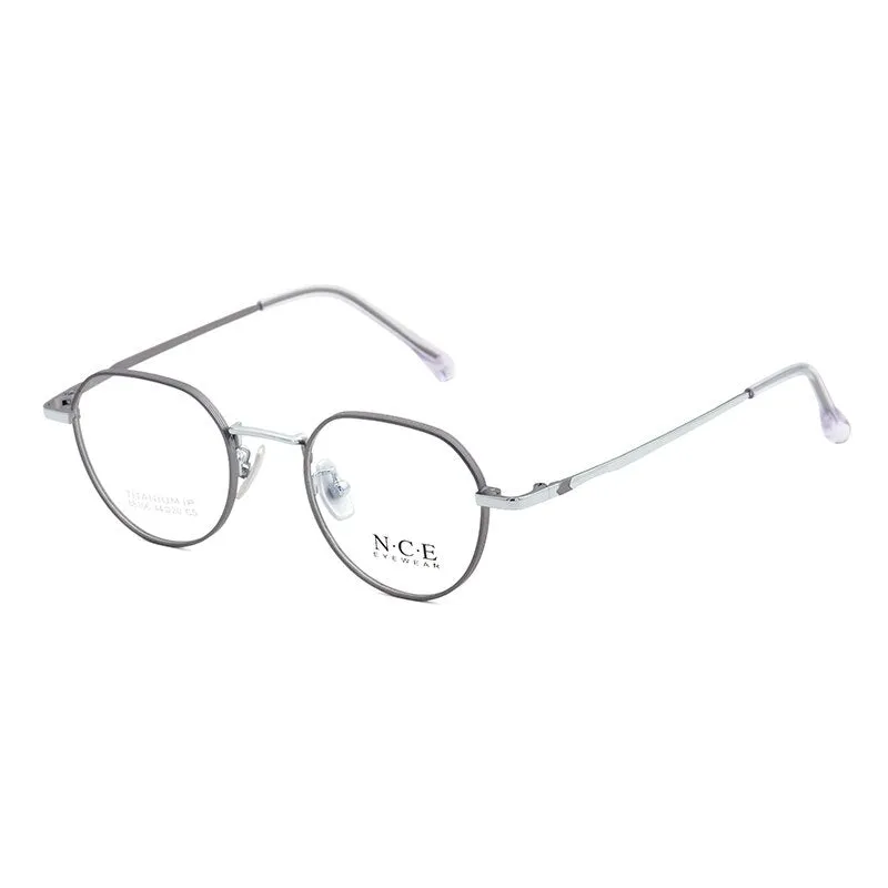 Zirosat Women's Full Rim Round Titanium Acetate Frame Eyeglasses 88306